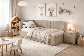 Детская кровать Амелия в детской комнате